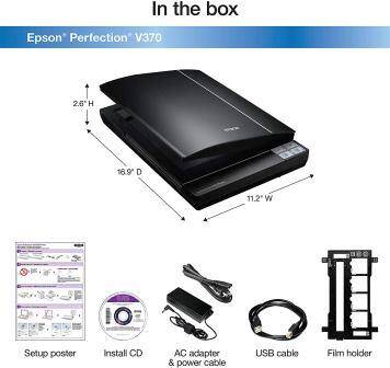 Epson V370 - What package contain